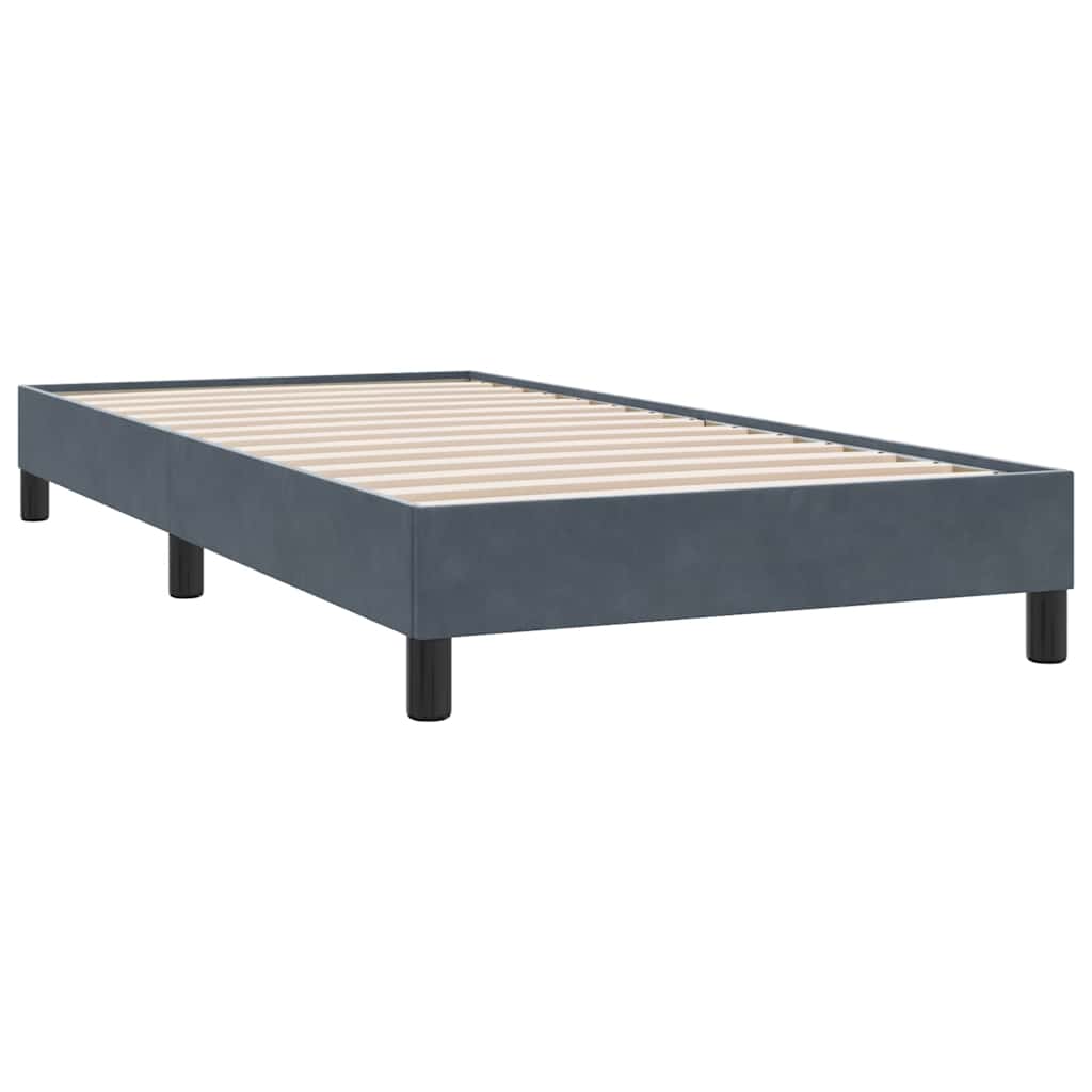 Vidaxl boxspring zonder matras fluweel donkergrijs 100x210 cm