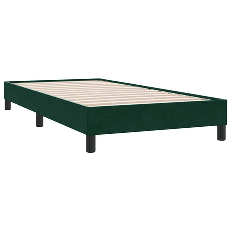 Vidaxl boxspring zonder matras fluweel donkergroen 100x210 cm