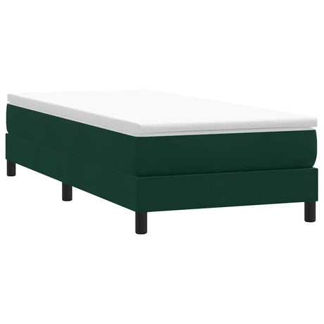 Vidaxl boxspring zonder matras fluweel donkergroen 100x210 cm