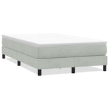 Vidaxl boxspring zonder matras fluweel lichtgrijs 120x210 cm