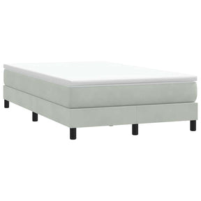 Vidaxl boxspring zonder matras fluweel lichtgrijs 120x210 cm