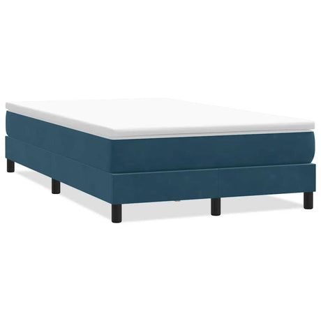 Vidaxl boxspring zonder matras fluweel donkerblauw 120x210 cm