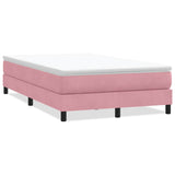 Vidaxl boxspring zonder matras fluweel roze 120x210 cm