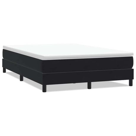 Vidaxl boxspring zonder matras fluweel zwart 140x210 cm