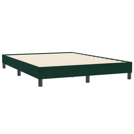 Vidaxl boxspring zonder matras fluweel donkergroen 140x210 cm
