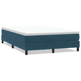 Vidaxl boxspring zonder matras fluweel donkerblauw 140x210 cm