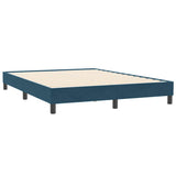 Vidaxl boxspring zonder matras fluweel donkerblauw 140x210 cm