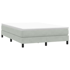 Vidaxl boxspring zonder matras fluweel lichtgrijs 160x210 cm