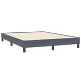 Vidaxl boxspring zonder matras fluweel donkergrijs 160x210 cm