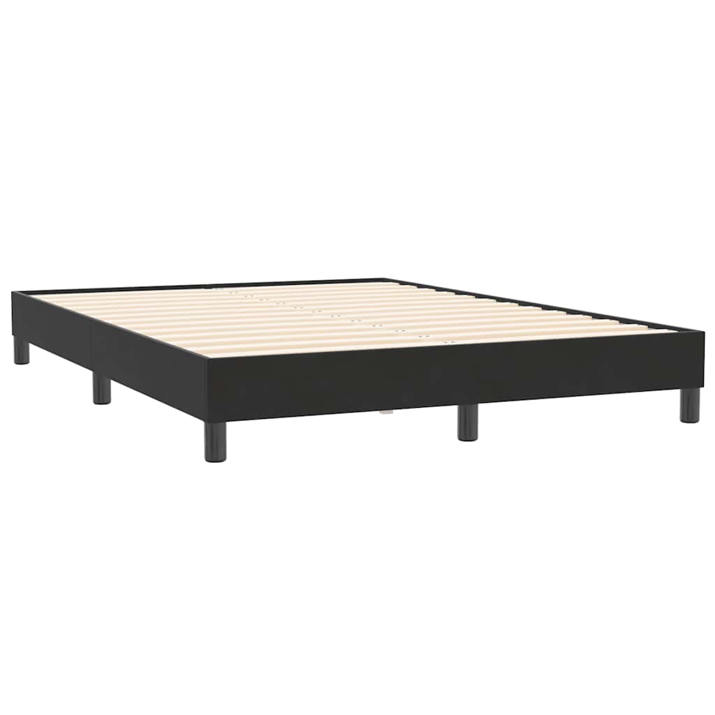 Vidaxl boxspring zonder matras fluweel zwart 160x210 cm