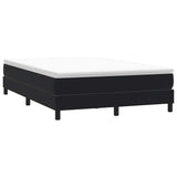 Vidaxl boxspring zonder matras fluweel zwart 160x210 cm