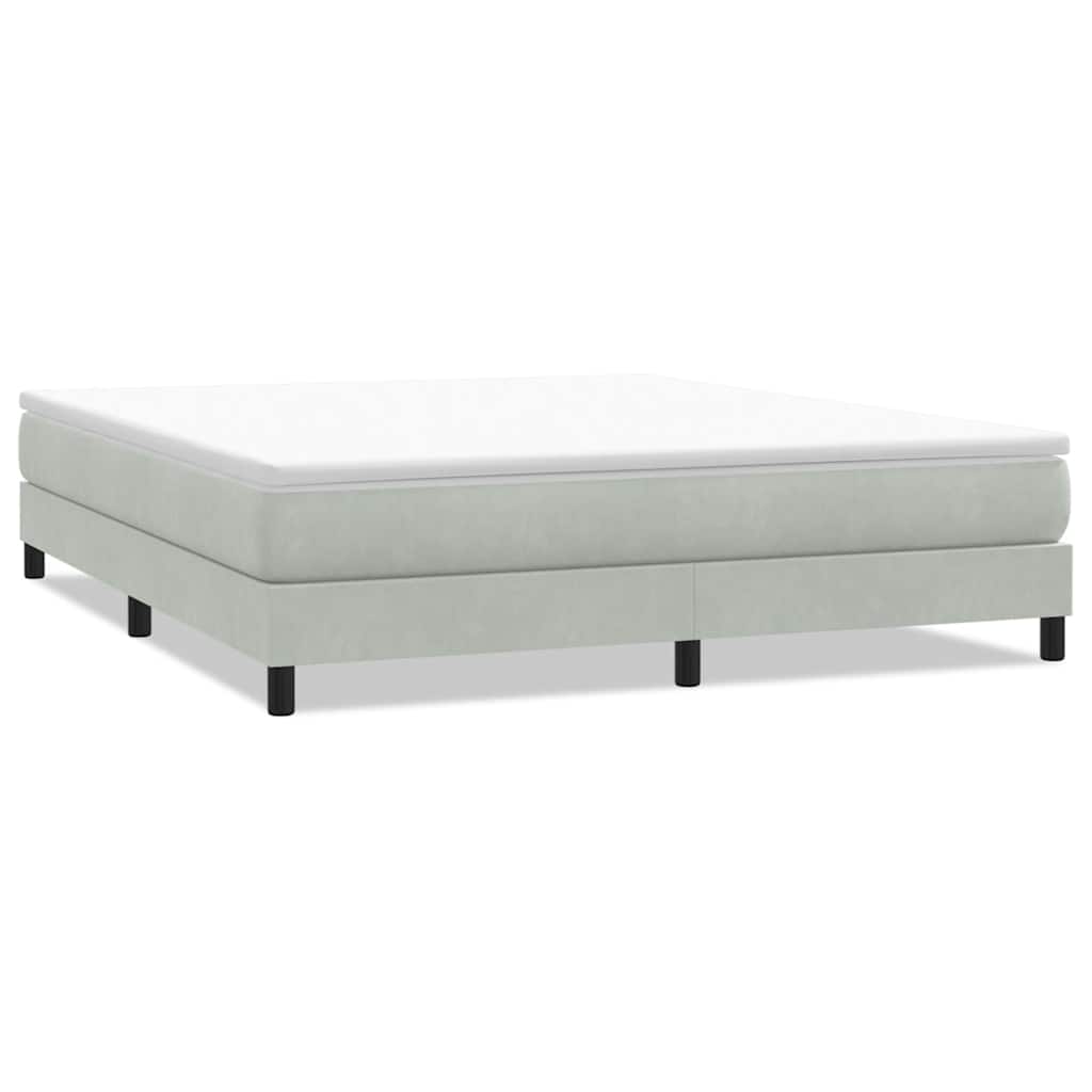 Vidaxl boxspring zonder matras fluweel lichtgrijs 180x210 cm