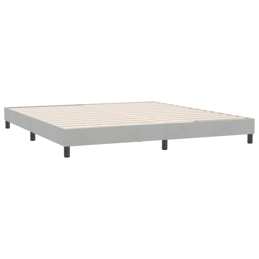 Vidaxl boxspring zonder matras fluweel lichtgrijs 180x210 cm