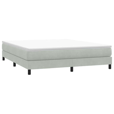 Vidaxl boxspring zonder matras fluweel lichtgrijs 180x210 cm