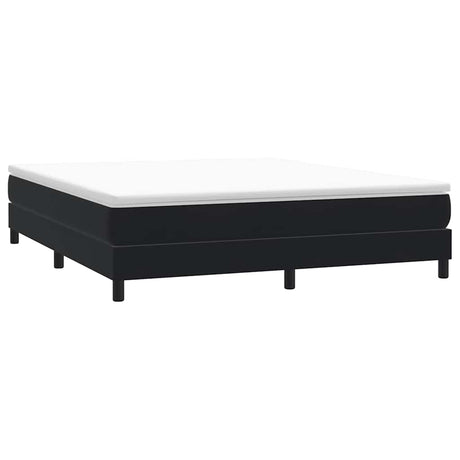 Vidaxl boxspring zonder matras fluweel zwart 180x210 cm