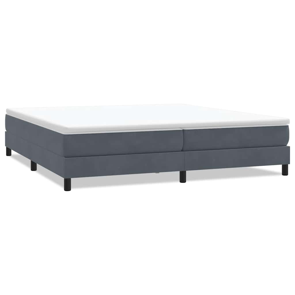 Vidaxl boxspringbed zonder matras 200x210 cm fluweel donkergrijs