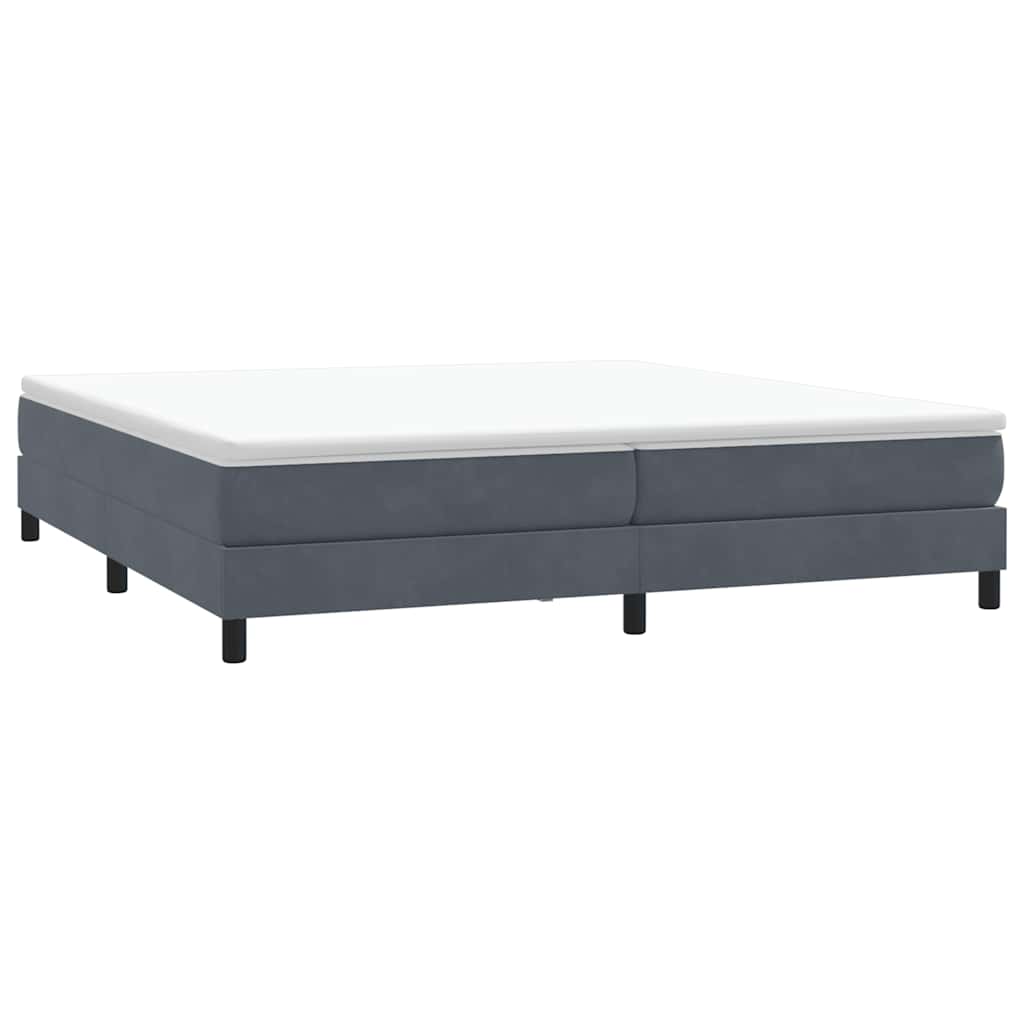 Vidaxl boxspringbed zonder matras 200x210 cm fluweel donkergrijs