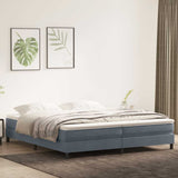 Vidaxl boxspringbed zonder matras 200x210 cm fluweel donkergrijs