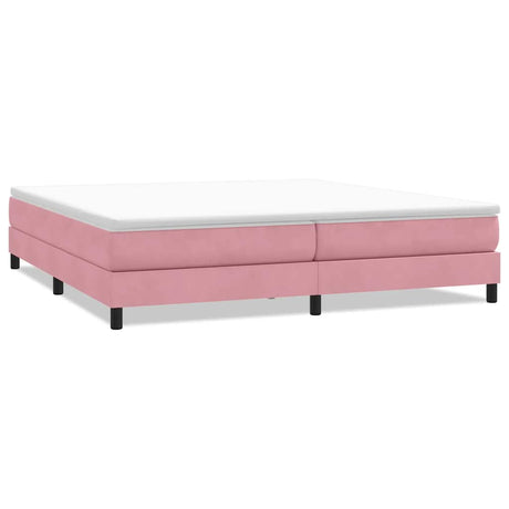 Vidaxl boxspring zonder matras fluweel roze 200x210 cm