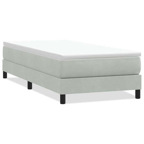 Vidaxl boxspring zonder matras fluweel lichtgrijs 80x220 cm