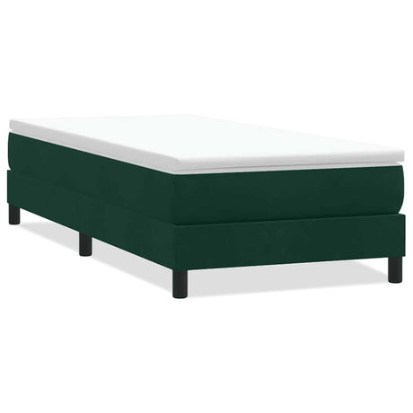 Vidaxl boxspring zonder matras fluweel donkergroen 80x220 cm
