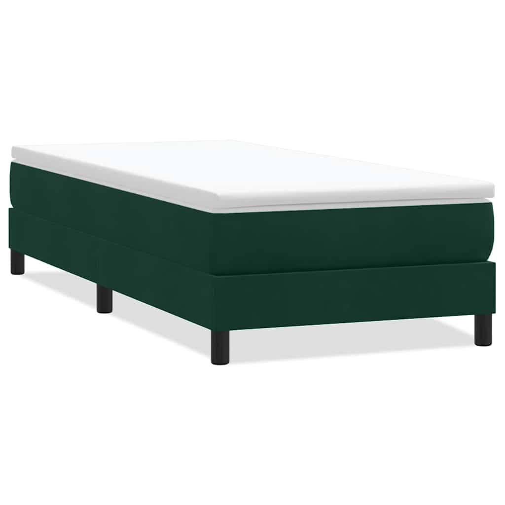 Vidaxl boxspring zonder matras fluweel donkergroen 90x220 cm