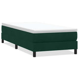 Vidaxl boxspring zonder matras fluweel donkergroen 90x220 cm
