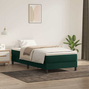 Vidaxl boxspring zonder matras fluweel donkergroen 90x220 cm