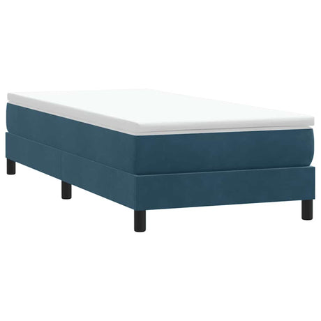 Vidaxl boxspring zonder matras fluweel donkerblauw 90x220 cm