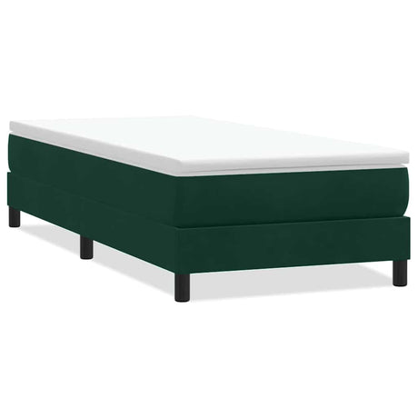 Vidaxl boxspring zonder matras fluweel donkergroen 100x220 cm