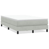 Vidaxl boxspring zonder matras fluweel lichtgrijs 120x220 cm