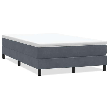 Vidaxl boxspring zonder matras fluweel donkergrijs 120x220 cm