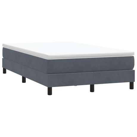 Vidaxl boxspring zonder matras fluweel donkergrijs 120x220 cm