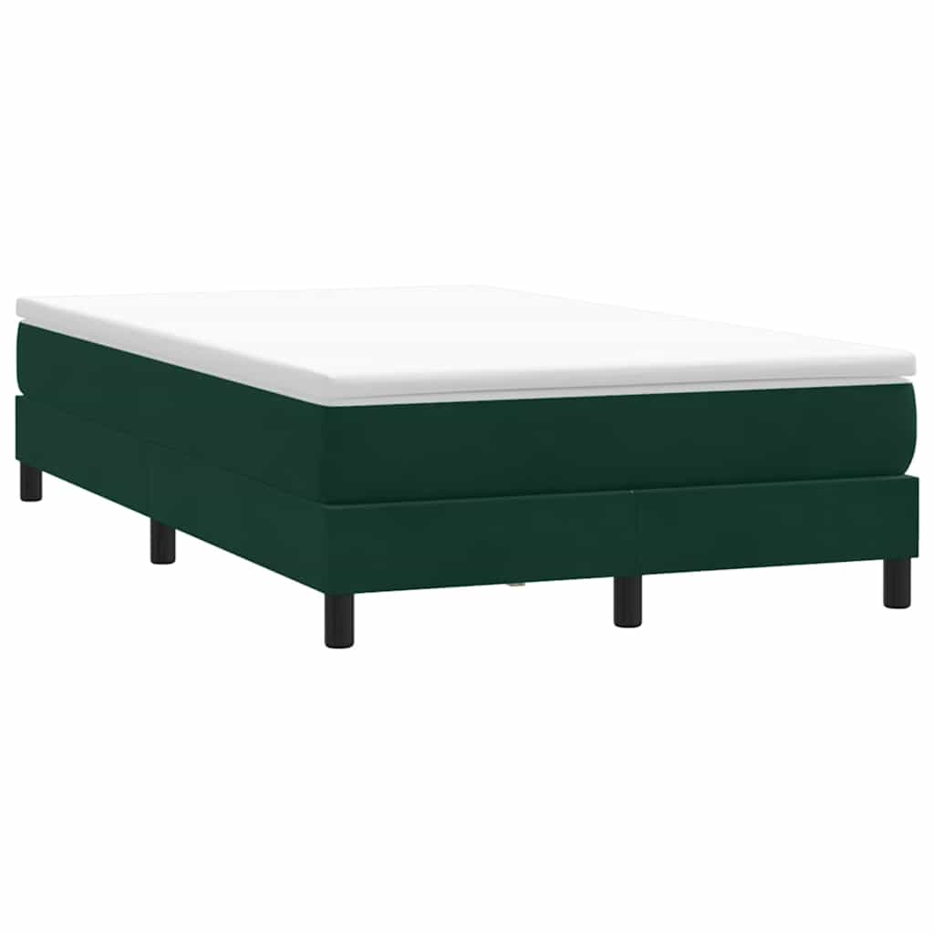 Vidaxl boxspring zonder matras fluweel donkergroen 120x220 cm