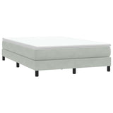 Vidaxl boxspring zonder matras fluweel lichtgrijs 140x220 cm