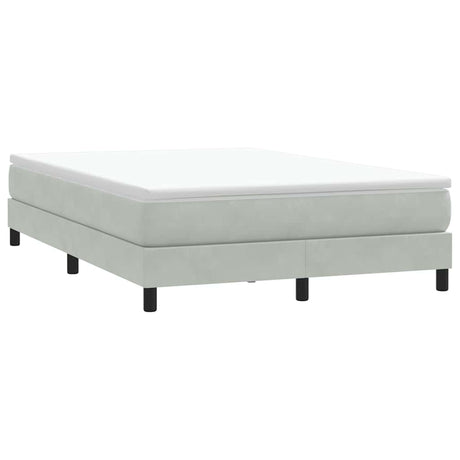 Vidaxl boxspring zonder matras fluweel lichtgrijs 140x220 cm