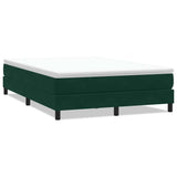 Vidaxl boxspring zonder matras fluweel donkergroen 140x220 cm