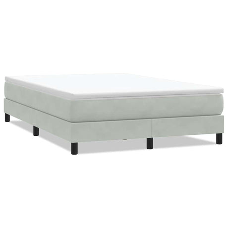 Vidaxl boxspring zonder matras fluweel lichtgrijs 160x220 cm