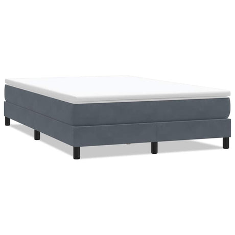 Vidaxl boxspring zonder matras fluweel donkergrijs 160x220 cm