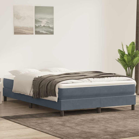 Vidaxl boxspring zonder matras fluweel donkergrijs 160x220 cm