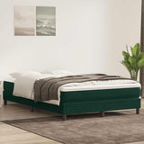 Vidaxl boxspring zonder matras fluweel donkergroen 160x220 cm