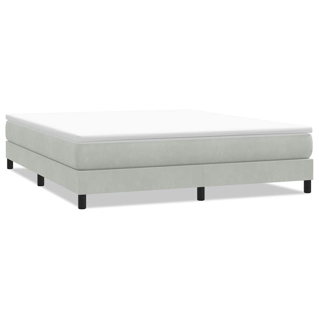 Vidaxl bed boxspring zonder matras 180x220 cm fluweel lichtgrijs