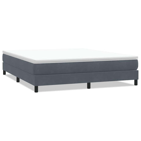 Vidaxl boxspringbed zonder matras 180x220 cm fluweel donkergrijs