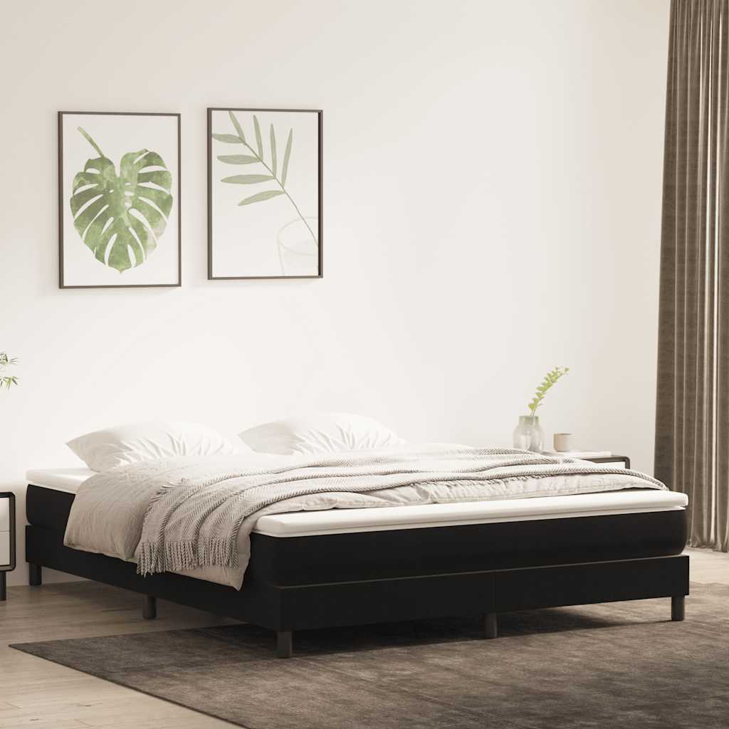 Vidaxl boxspringbed zonder matras 180x220 cm fluweel zwart