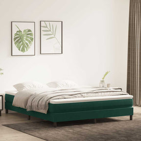 Vidaxl boxspringbed zonder matras 180x220 cm fluweel donkergroen