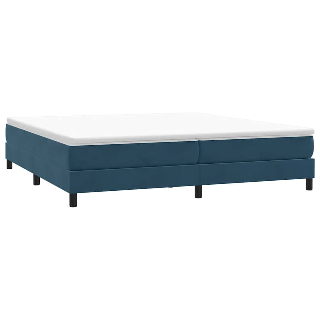 Vidaxl boxspring zonder matras fluweel donkerblauw 200x220 cm