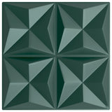 Vidaxl 24 ST Wall panels Origami 6 m² 50x50 cm XPS green