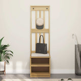 Vidaxl kapstok sandnes 45x40x159,5 cm massief grenenhout