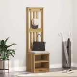 Vidaxl kapstok sandnes 45x40x159,5 cm massief grenenhout