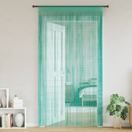 Vidaxl koordgordijnen 2 st turkoois 100x250 cm